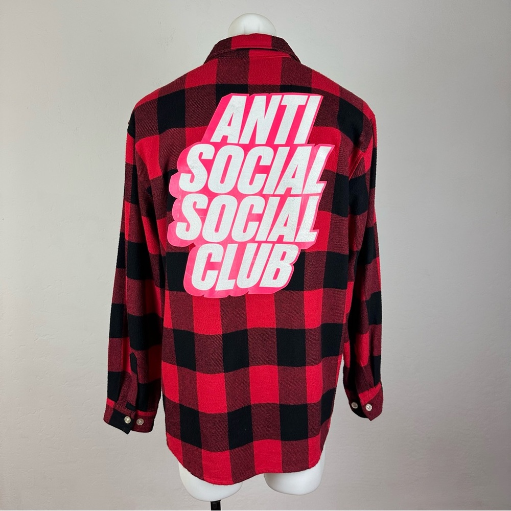 Anti Social Social Club Graphic Flannel Shirt